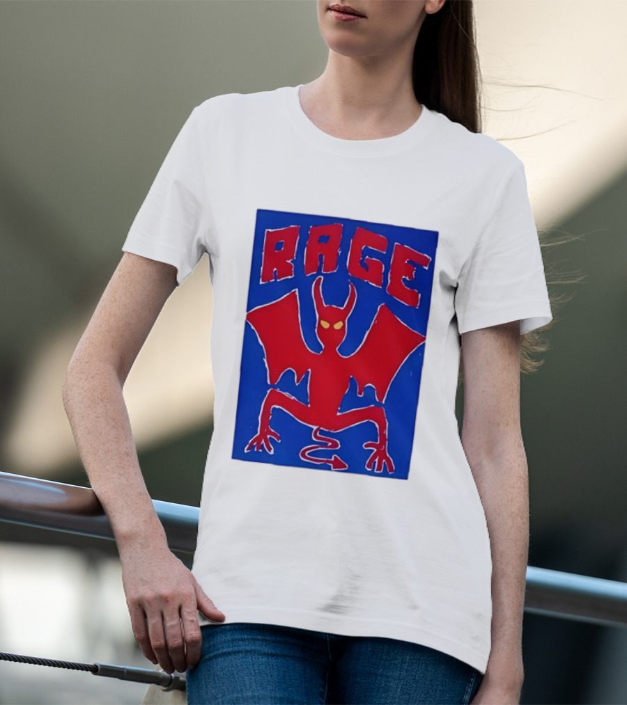 Rage Red Devil Bat Wings Demon T-Shirt