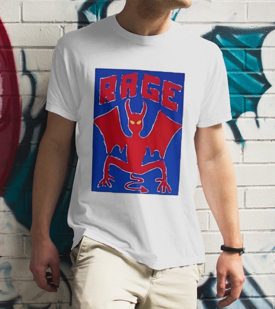 Rage Red Devil Bat Wings Demon T-Shirt