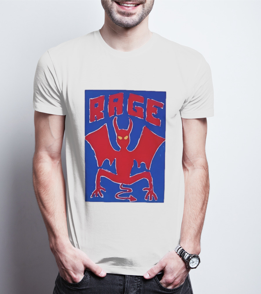 Rage Red Devil Bat Wings Demon T-Shirt
