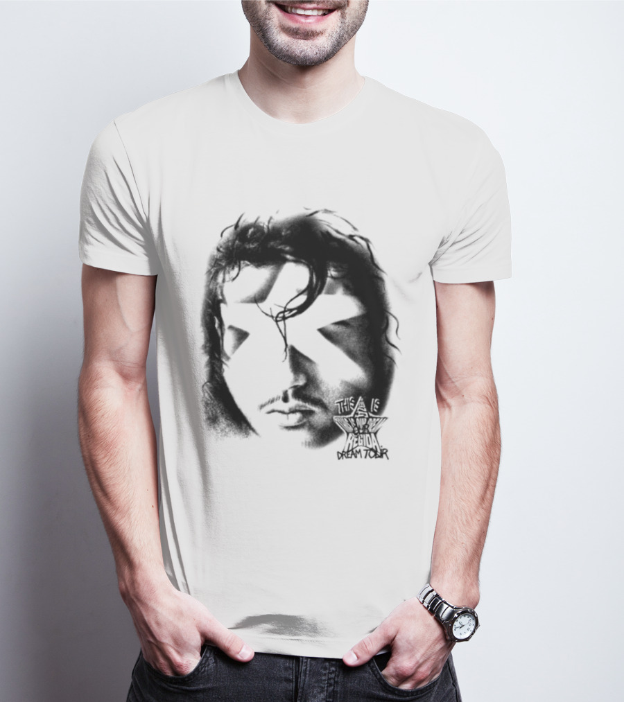 Fuerza Regida Star Face Black T-Shirt