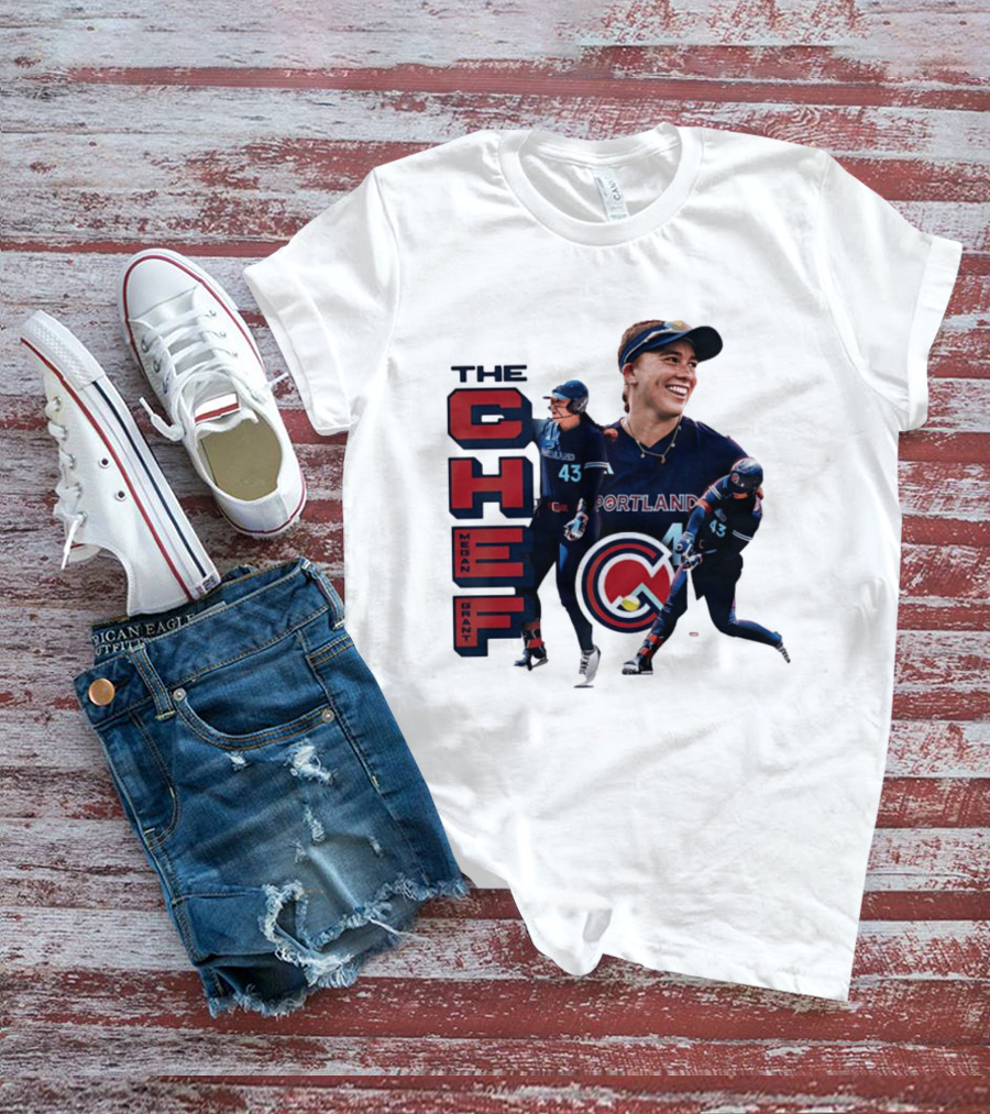 Megan Grant The Chef Portland Cascade Baseball Number 43 T-Shirt