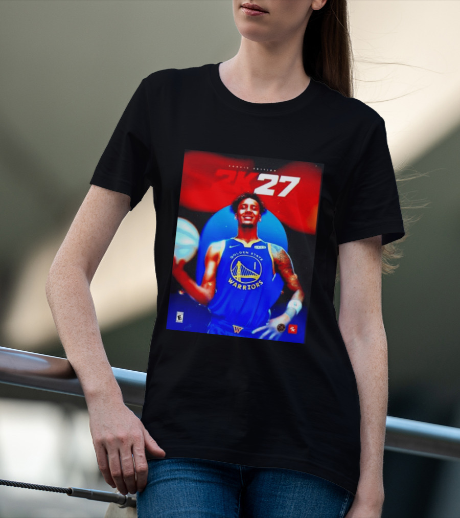 Golden State Warriors NBA 2K27 Rookie Edition Number One Player T-Shirt