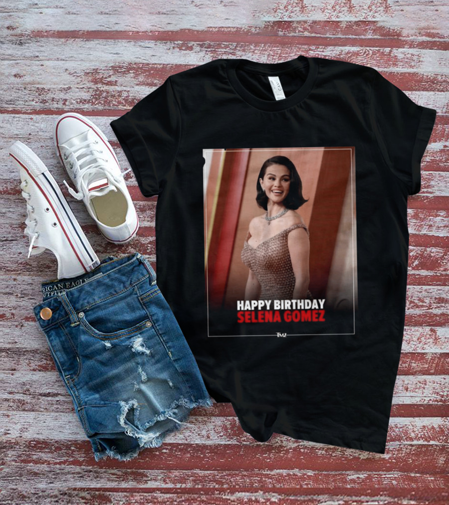 Happy Birthday Selena Gomez TMZ Celebration Event T-Shirt