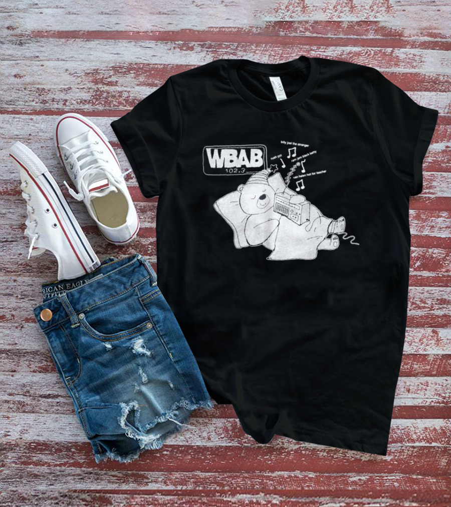 WBAB 102.3 Sleeping Bear Music Notes Radio Billy Joel The Stranger Rush YYZ T-Shirt