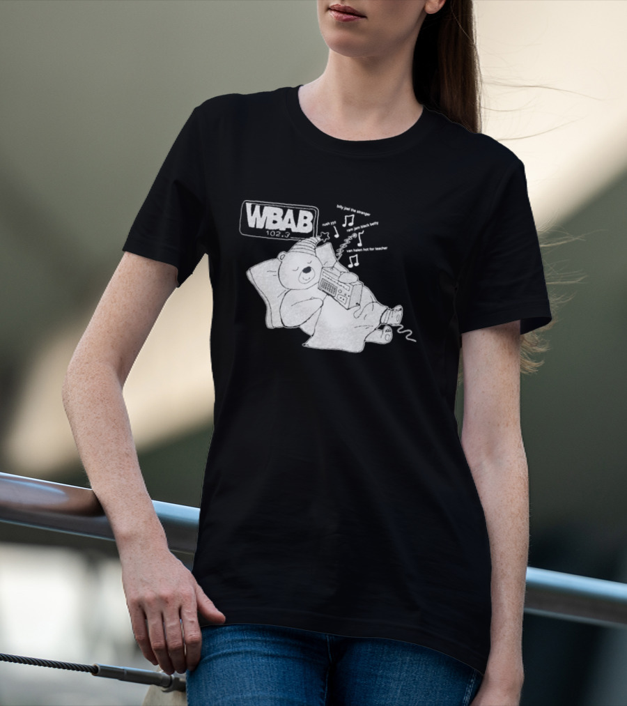 WBAB 102.3 Sleeping Bear Music Notes Radio Billy Joel The Stranger Rush YYZ T-Shirt