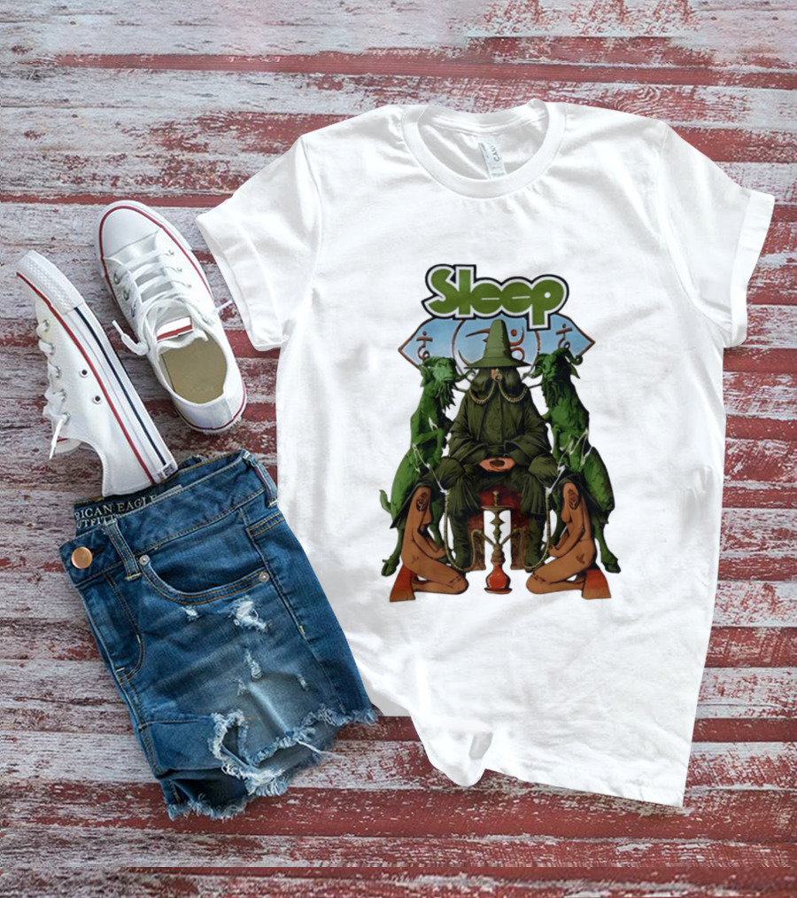Sleep Band Wizard Hookah Goat Stoner Rock Psychedelic T-Shirt
