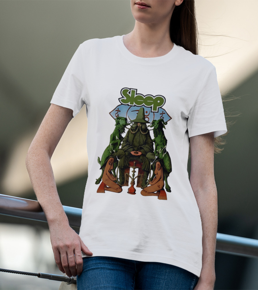 Sleep Band Wizard Hookah Goat Stoner Rock Psychedelic T-Shirt