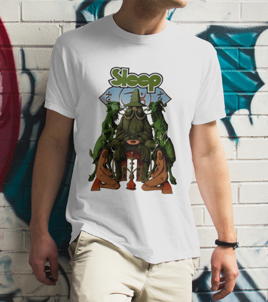 Sleep Band Wizard Hookah Goat Stoner Rock Psychedelic T-Shirt