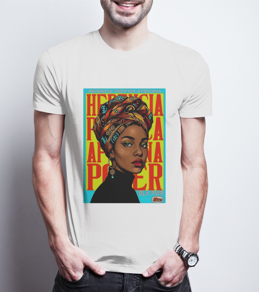 Herencia Pacifica Africana Power Blk Pwr Narez Wear T-Shirt