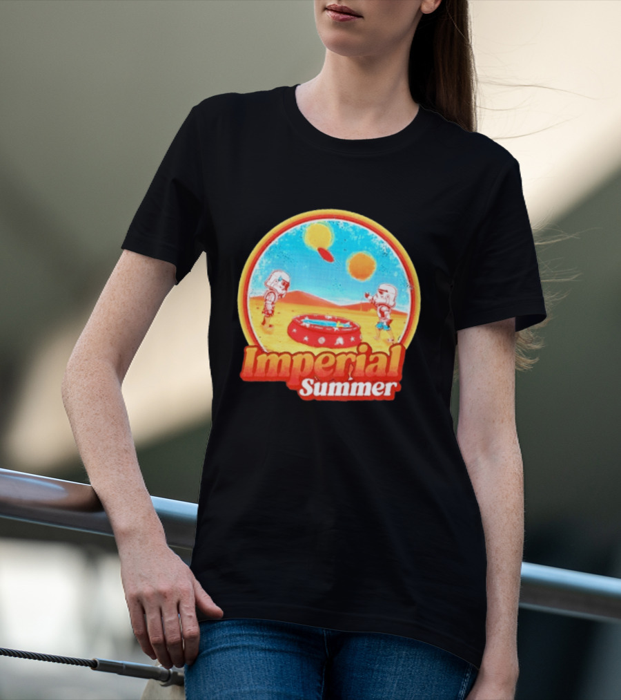 Summer Fun Star Wars Stormtrooper Imperial Beach Scene T-Shirt