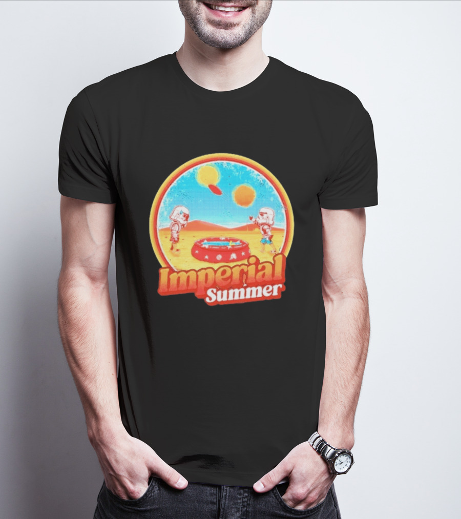 Summer Fun Star Wars Stormtrooper Imperial Beach Scene T-Shirt
