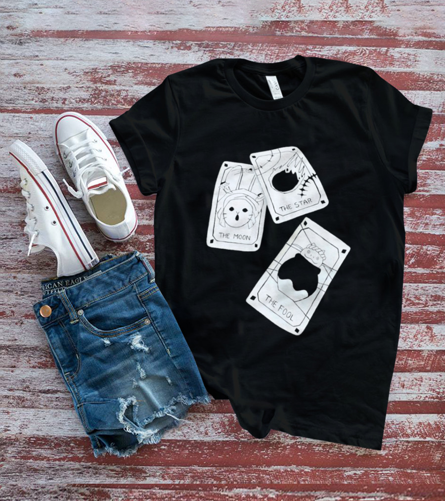 Studio Ghibli Tarot Cards The Moon The Star The Fool Collection T-Shirt