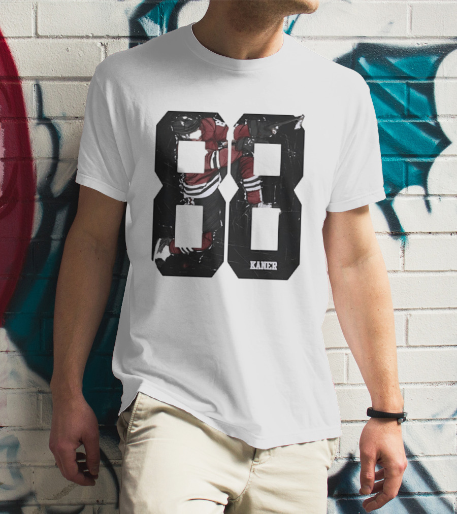 Markdown Patrick Kane Chicago Blackhawks Kaner 88 Ice Hockey Sketch T-Shirt