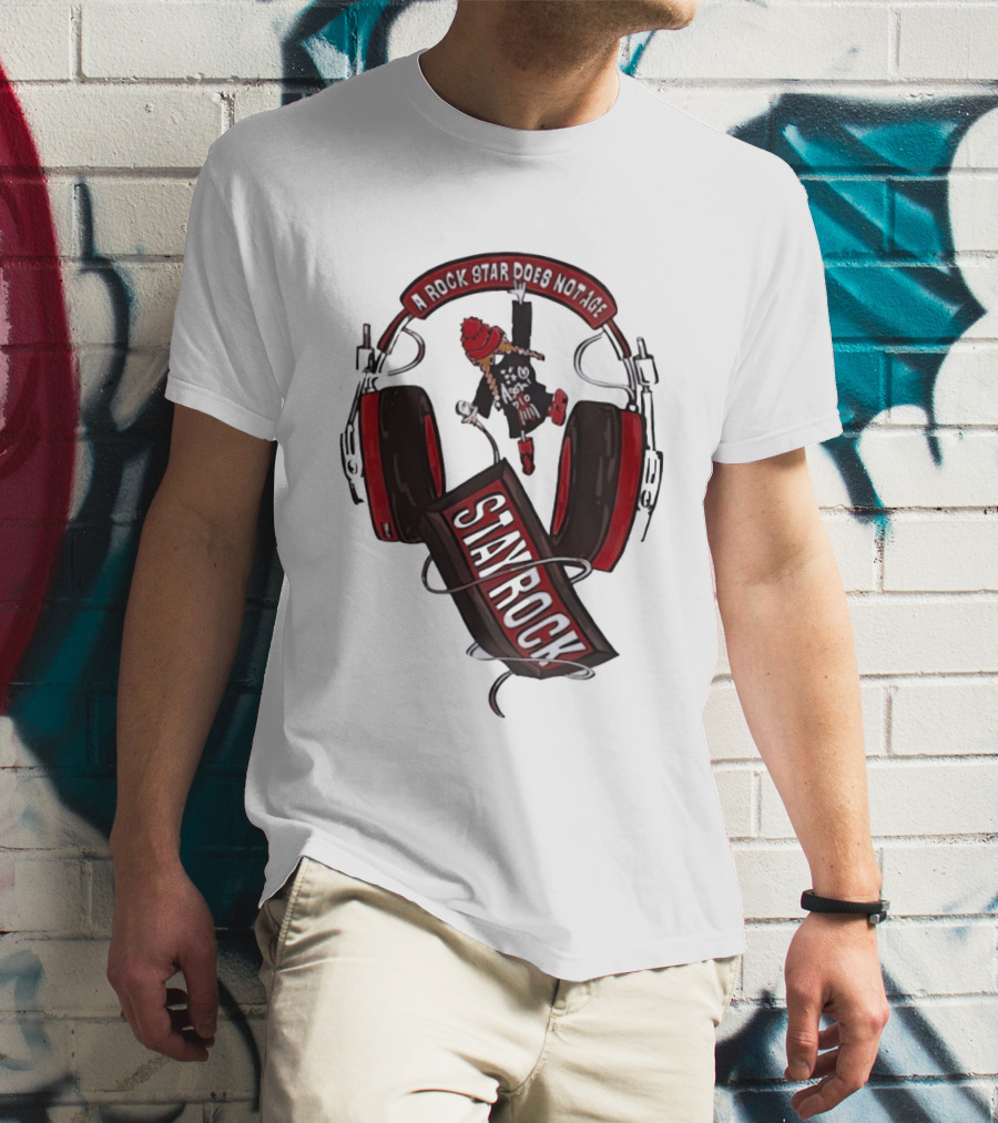 Stay Rock A Rock Star Does Not Age Music Lover T-Shirt