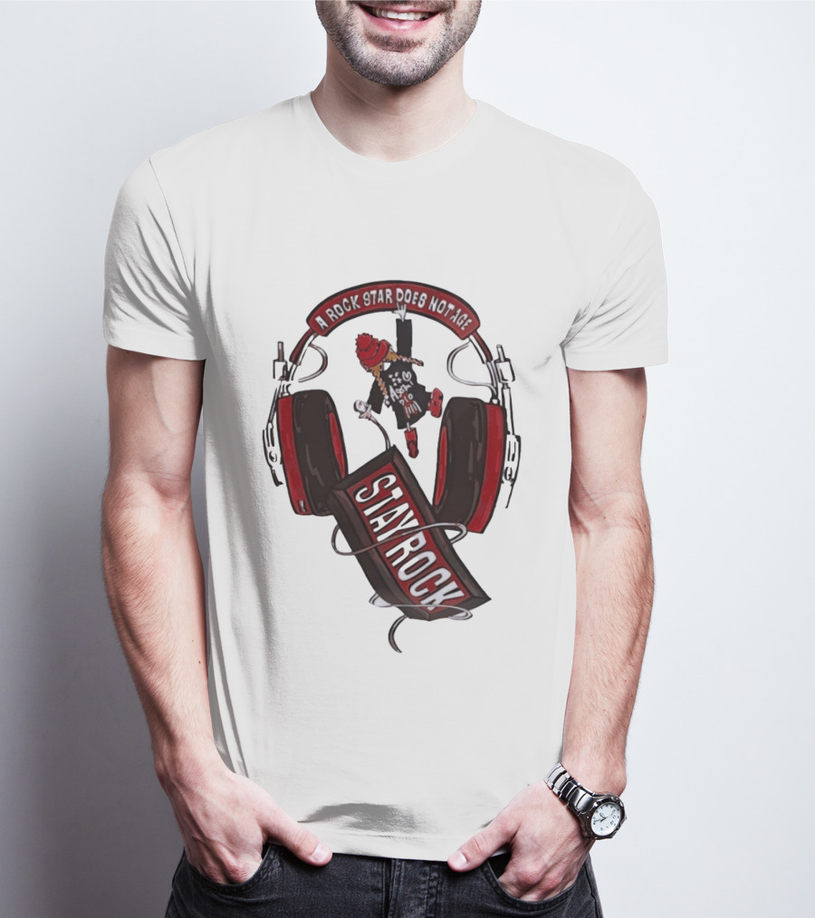Stay Rock A Rock Star Does Not Age Music Lover T-Shirt