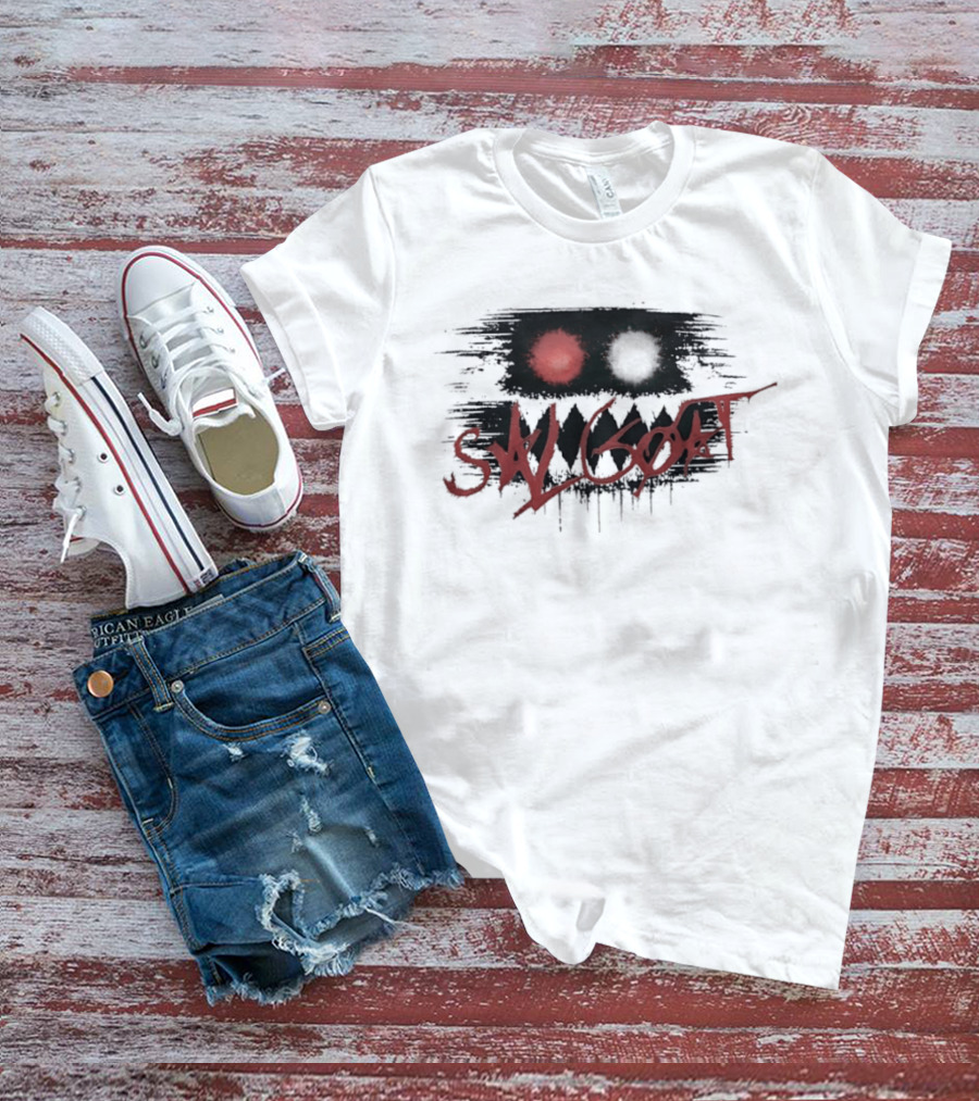 SK Goat Distressed Streetwear Urban Edgy Graffiti T-Shirt