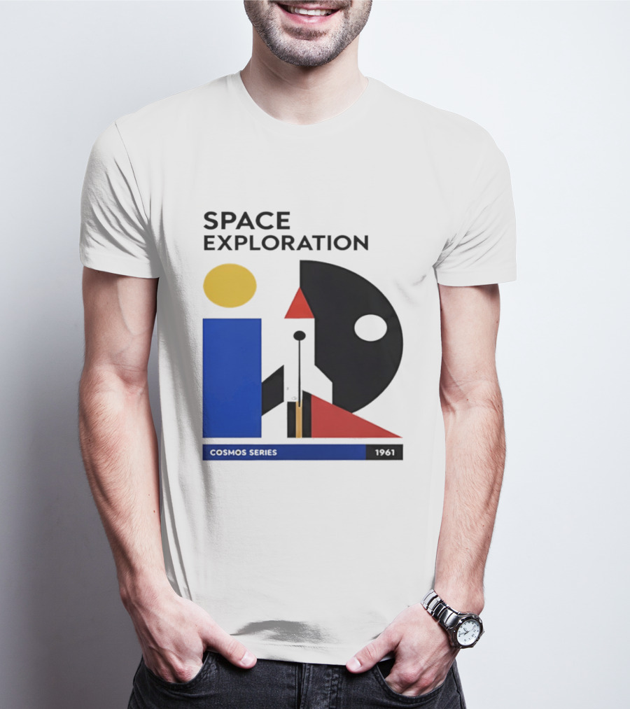 Space Exploration 1961 Cosmos Series Retro Geometric T-Shirt