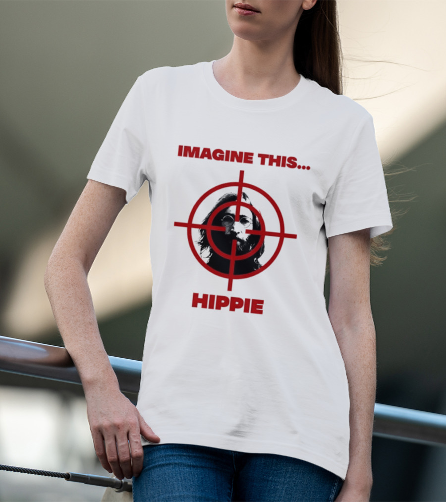Imagine This Hippie With Target Overlay T-Shirt