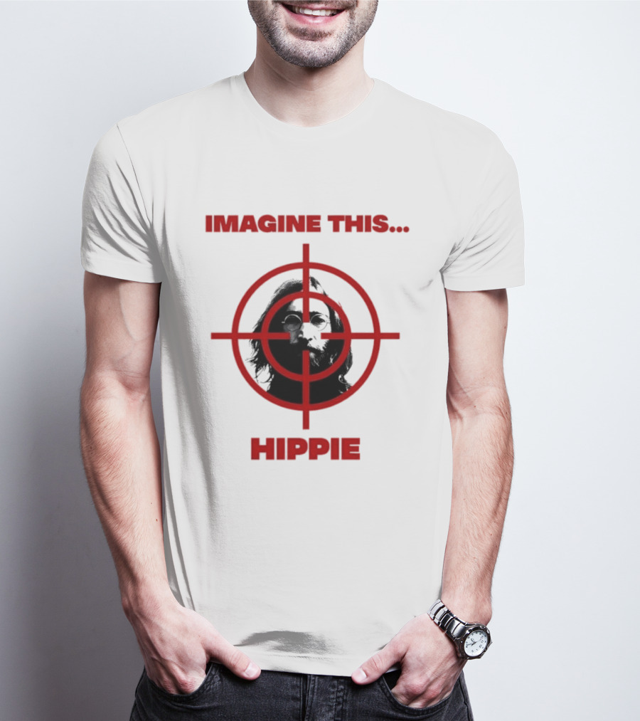 Imagine This Hippie With Target Overlay T-Shirt