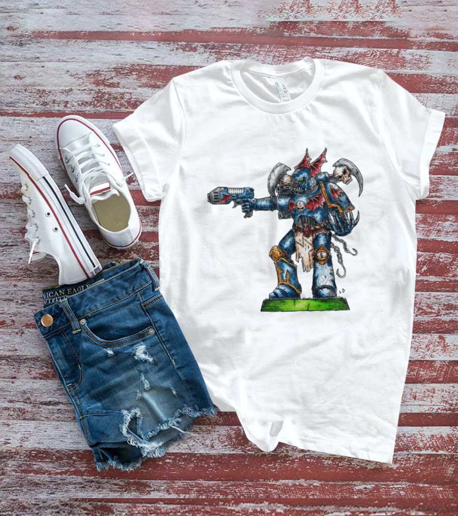 Warhammer 40K Night Lords Chaos Space Marine By Niklas Wistedt T-Shirt