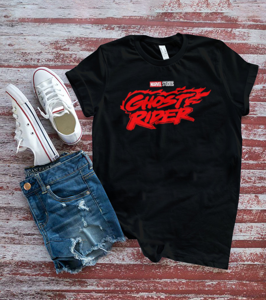 Marvel Studios Ghost Rider Flame Logo Superheroes T-Shirt