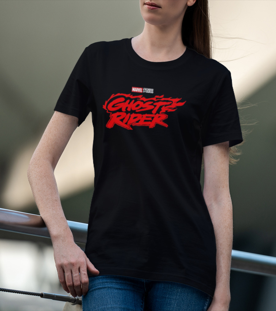 Marvel Studios Ghost Rider Flame Logo Superheroes T-Shirt