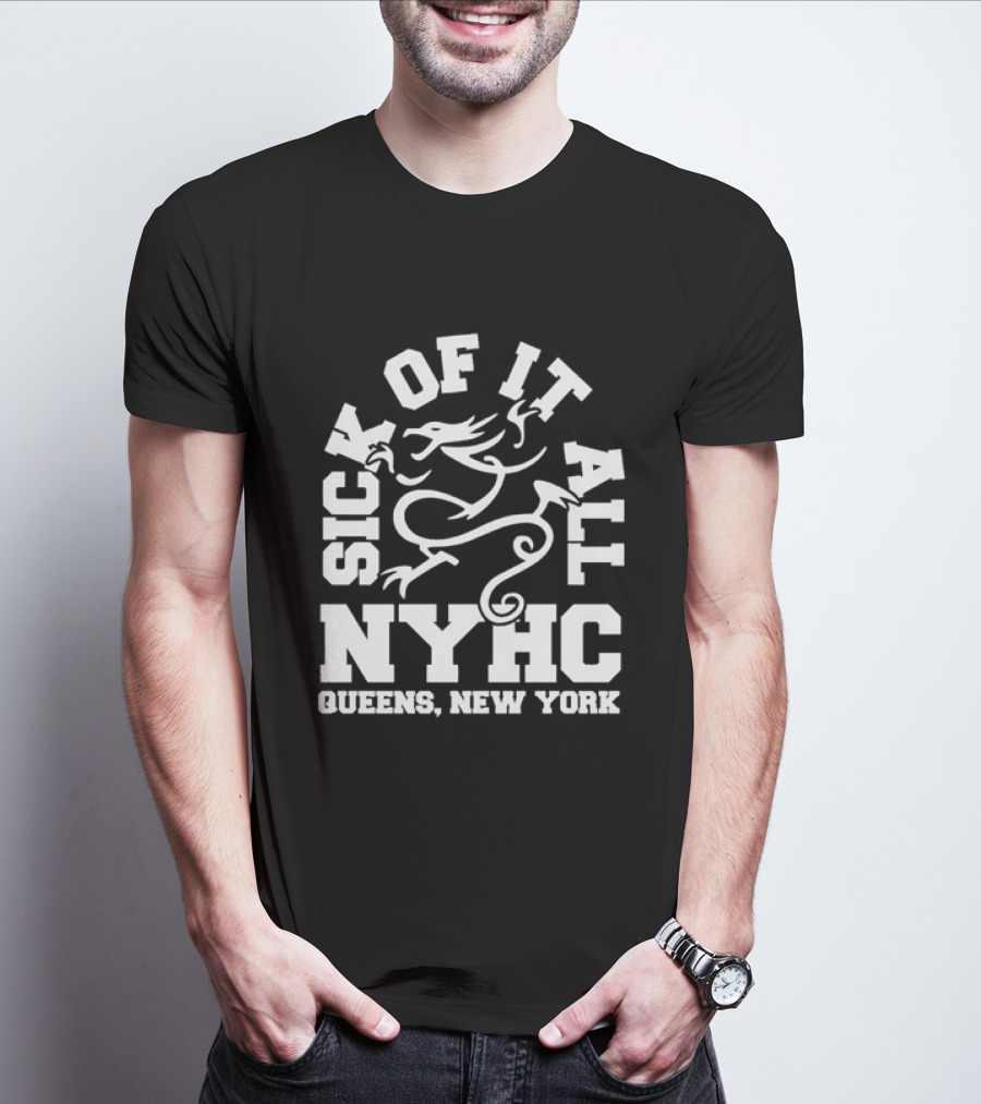 Sick Of It All NYHC Queens New York Hardcore Dragon T-Shirt
