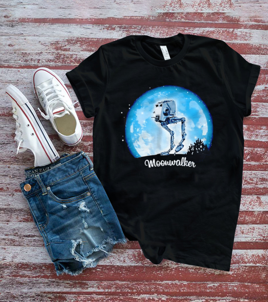 Star Wars AT ST Moonwalker Imperial Walker Moon Scene T-Shirt