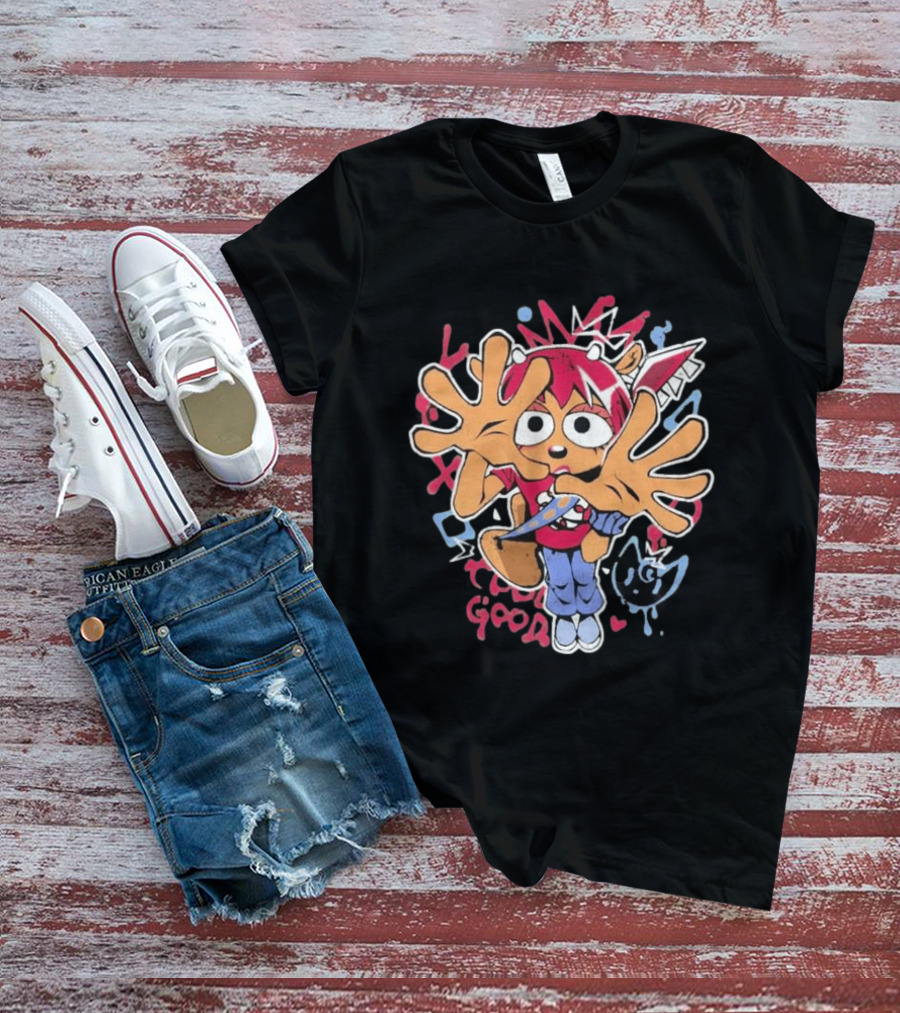 Graffiti Streetwear Character With Graffiti Style Vibes And Expressions T-Shirt
