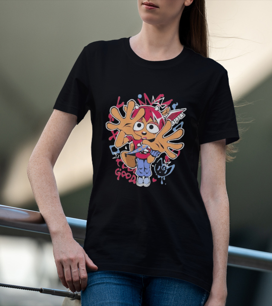 Graffiti Streetwear Character With Graffiti Style Vibes And Expressions T-Shirt