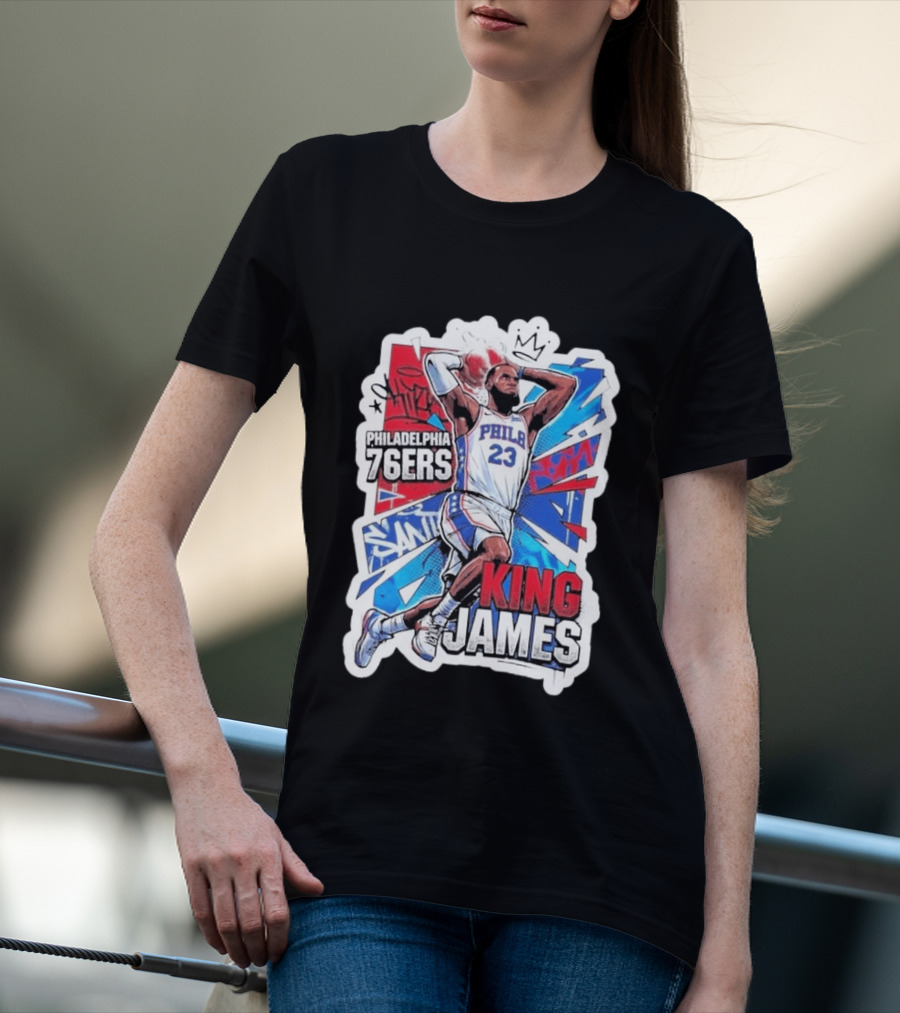 Philadelphia 76ers King James Basketball Fans T-Shirt