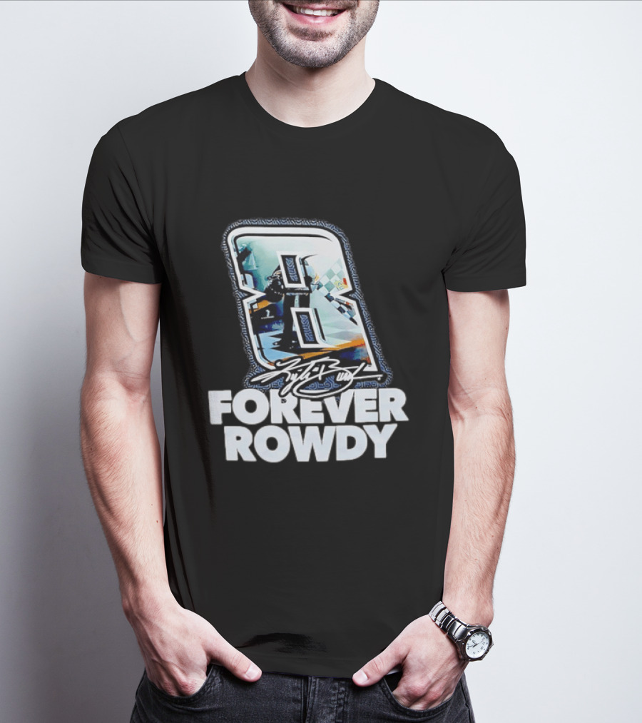 KFB 8 Forever Rowdy NASCAR Racing Plaid T-Shirt