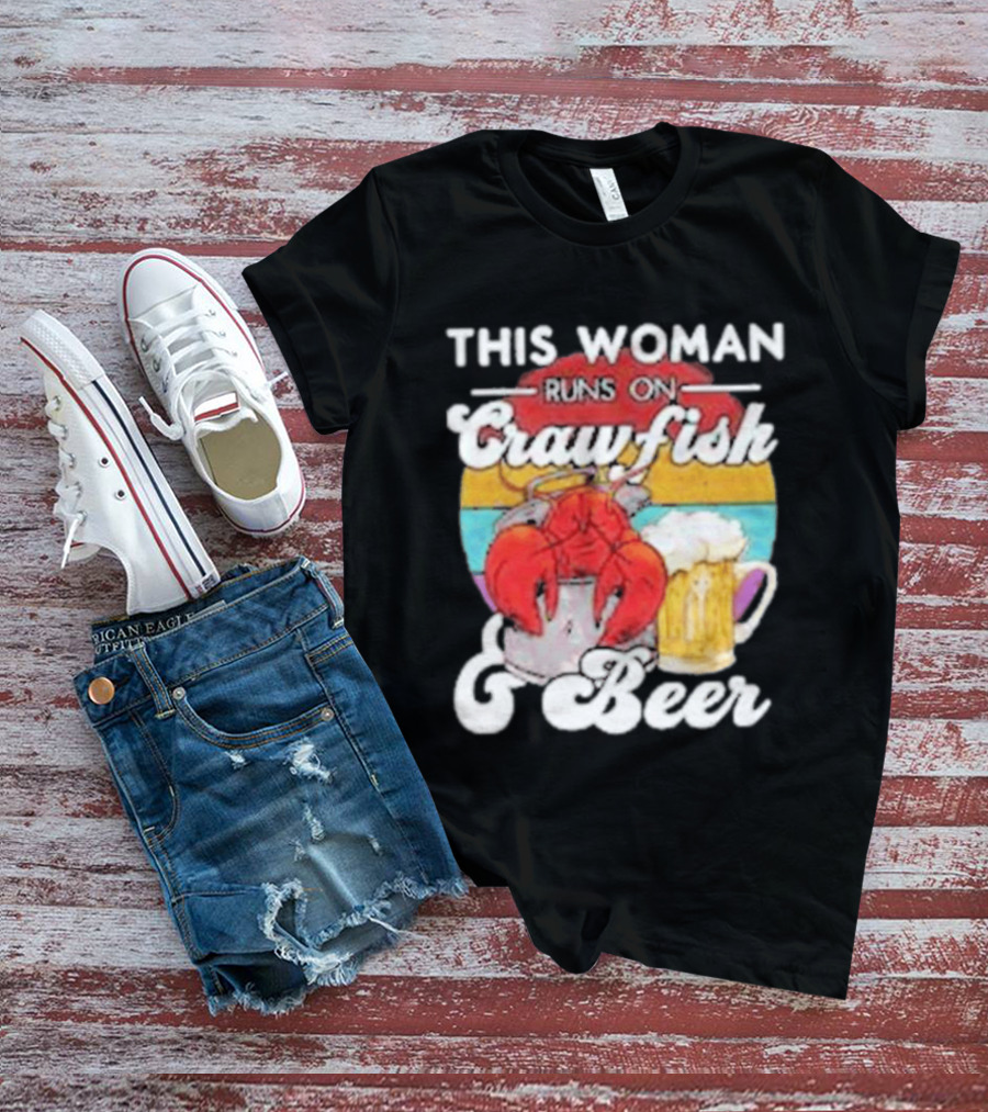 This Woman Runs On Crawfish And Beer With Vintage T-Shirt