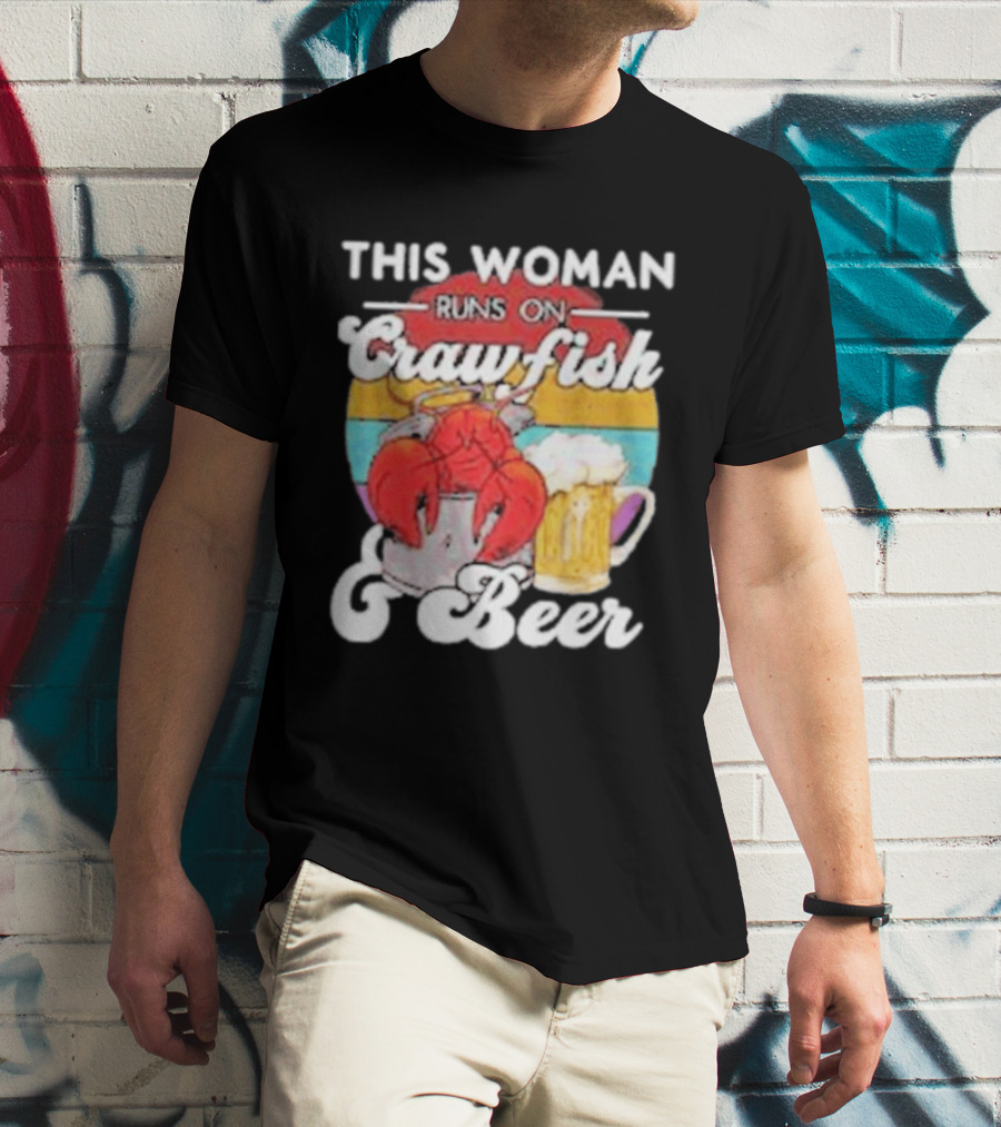 This Woman Runs On Crawfish And Beer With Vintage T-Shirt
