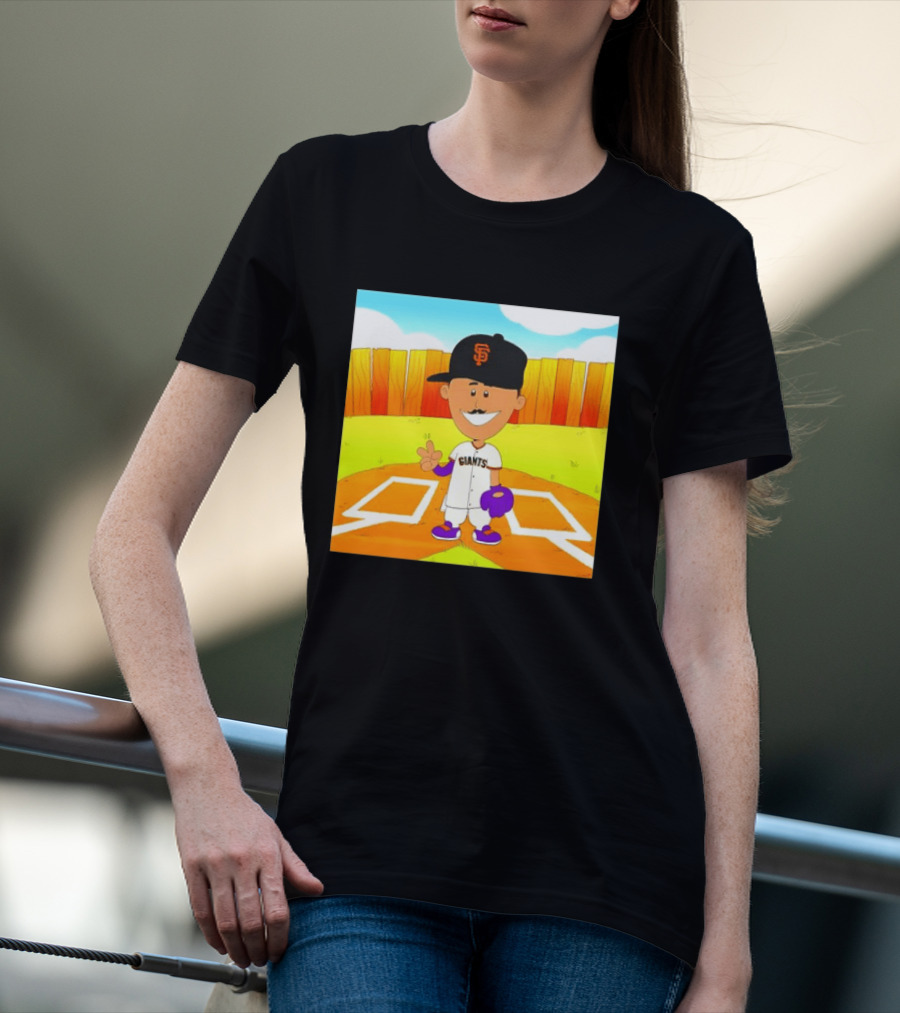 Willy Adames San Francisco Giants Cartoon Player T-Shirt