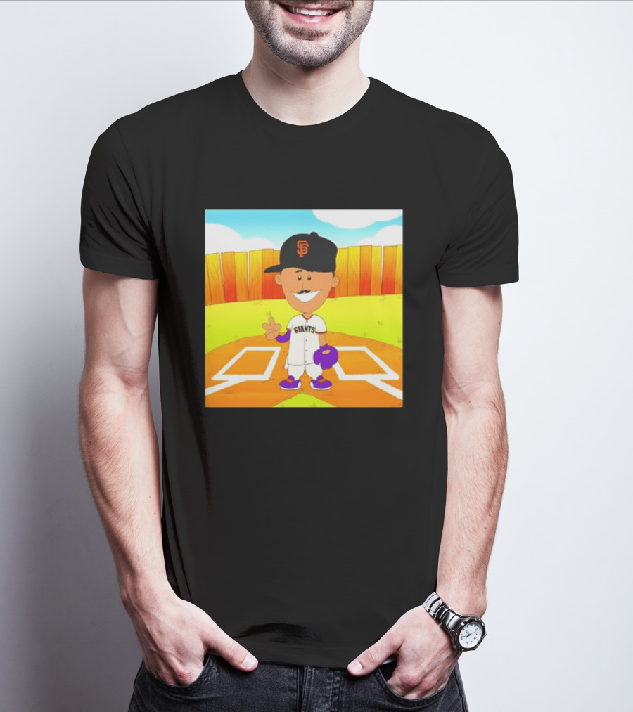 Willy Adames San Francisco Giants Cartoon Player T-Shirt