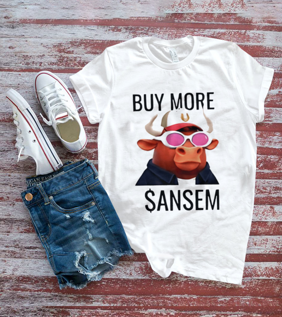 BUY MORE SANSEM Crypto Bull Finance T-Shirt