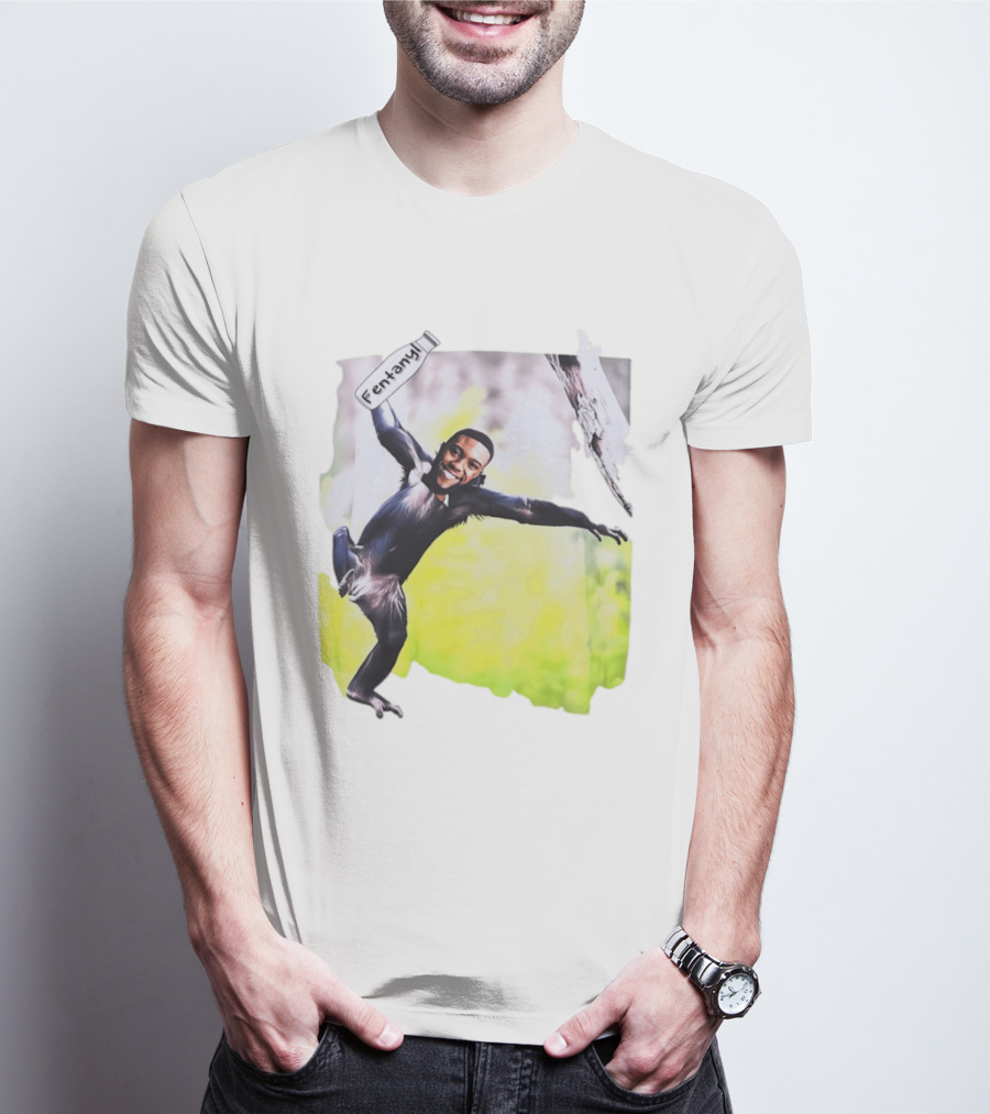 Chadwick Boseman Fentanyl Monkey T-Shirt