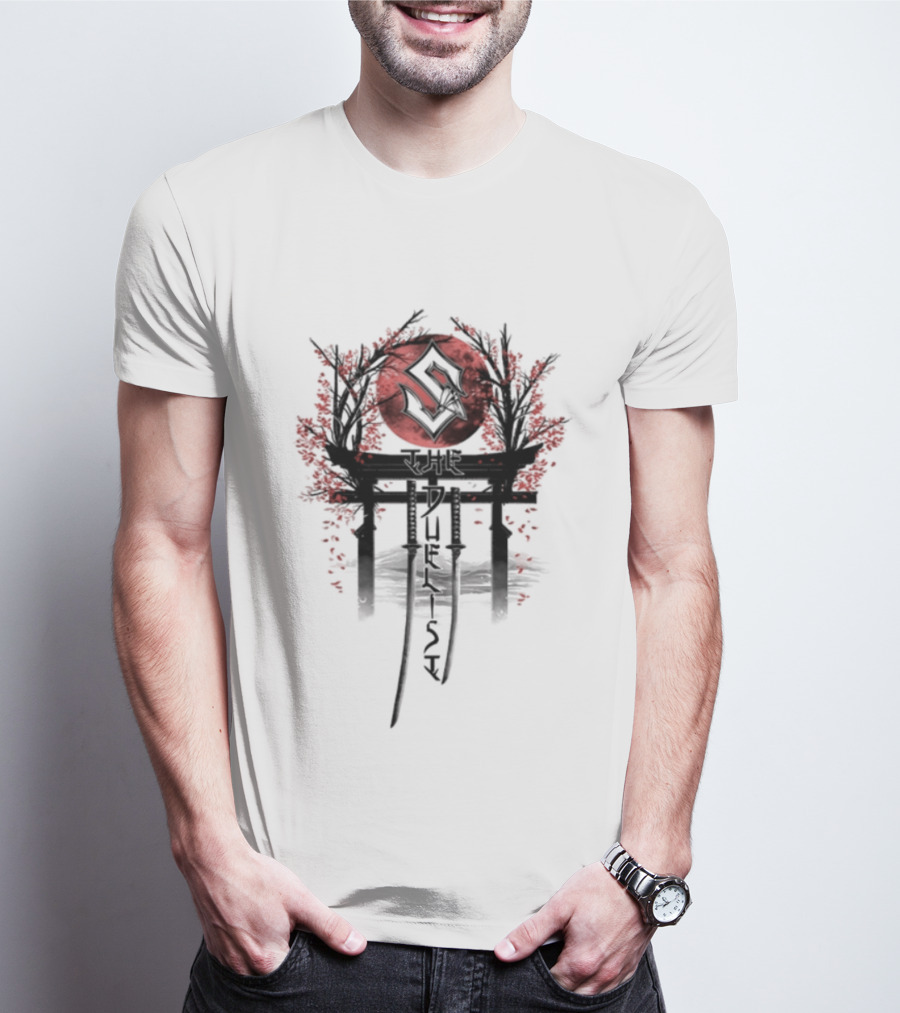 Sabaton Store Signed The Duelist S Symbol Red Circle Blossom T-Shirt