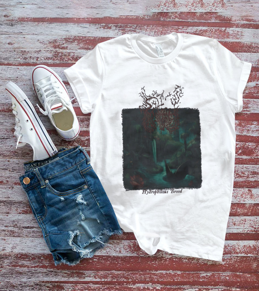Sallow Hydrophilous Brood Metal Nightmare Forest Scene T-Shirt