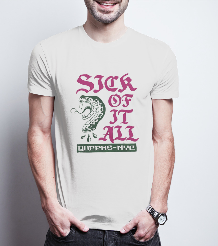 Sick Of It All Snake Queens NYC Hardcore Punk T-Shirt