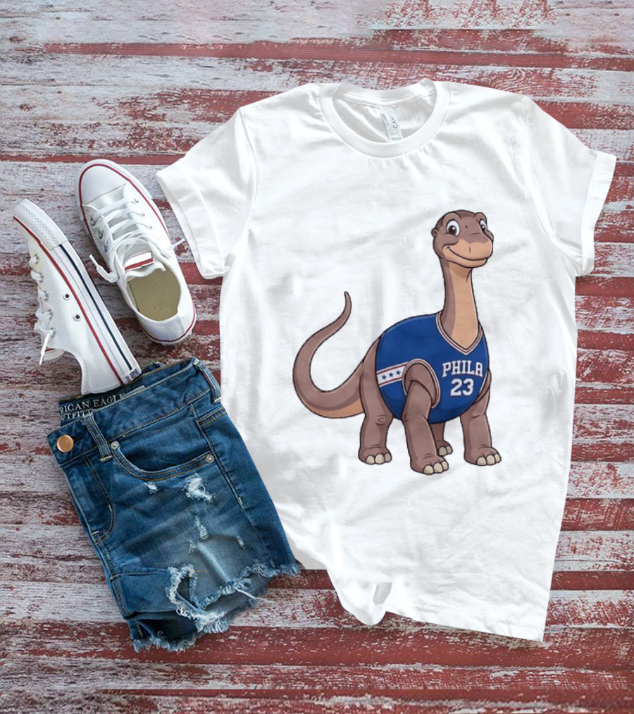 Philadelphia 76ers Littlefoot Dinosaur LeBron James 23 T-Shirt