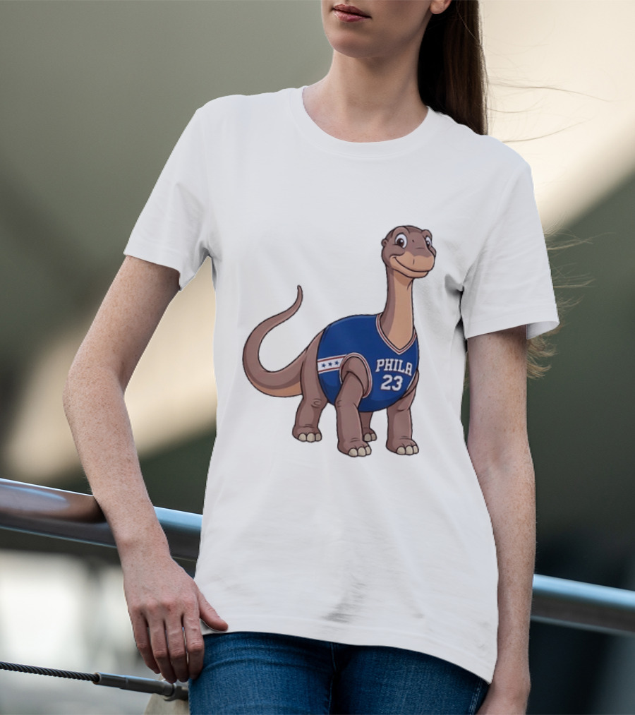 Philadelphia 76ers Littlefoot Dinosaur LeBron James 23 T-Shirt
