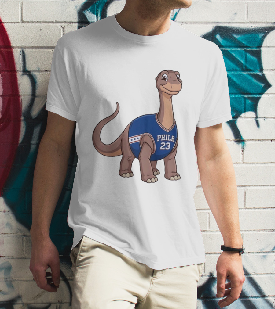 Philadelphia 76ers Littlefoot Dinosaur LeBron James 23 T-Shirt