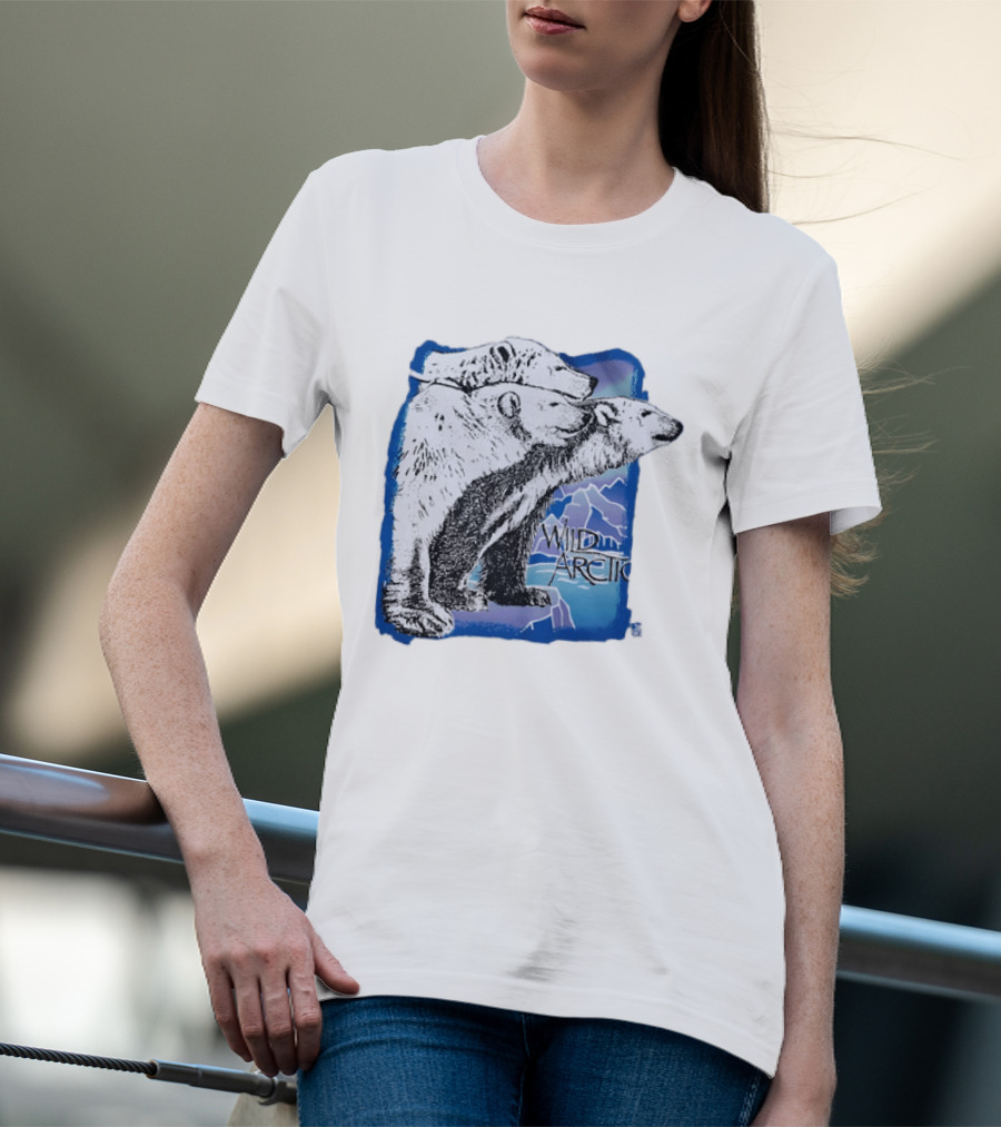 Polar Bear Trio Wild Arctic Sea World Wildlife T-Shirt