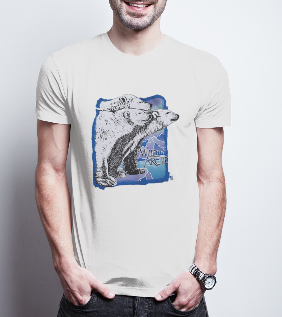 Polar Bear Trio Wild Arctic Sea World Wildlife T-Shirt