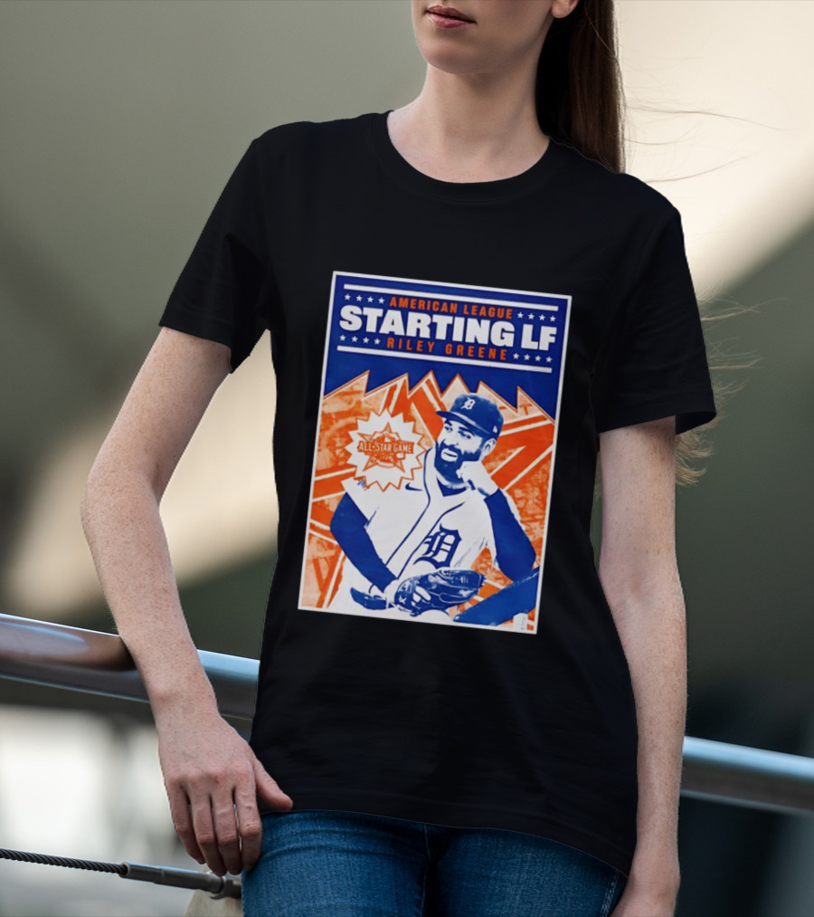 American League Starting LF Riley Greene 2024 All Star Game T-Shirt