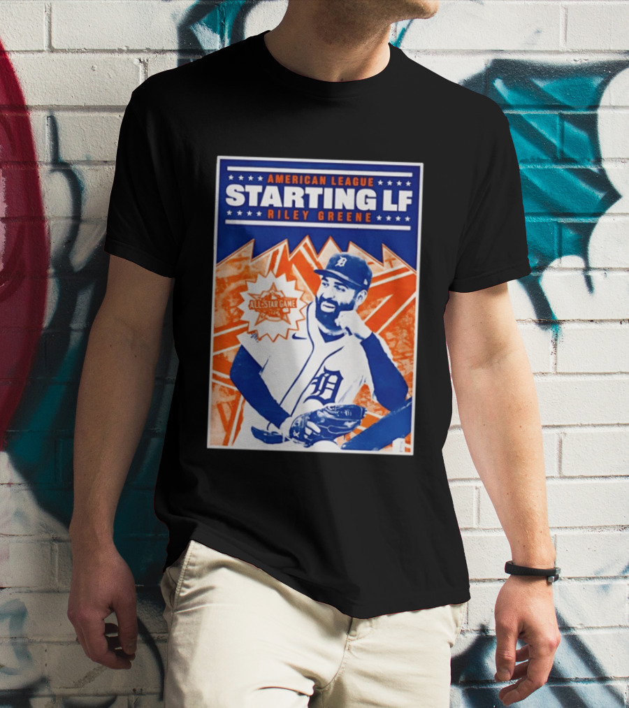American League Starting LF Riley Greene 2024 All Star Game T-Shirt