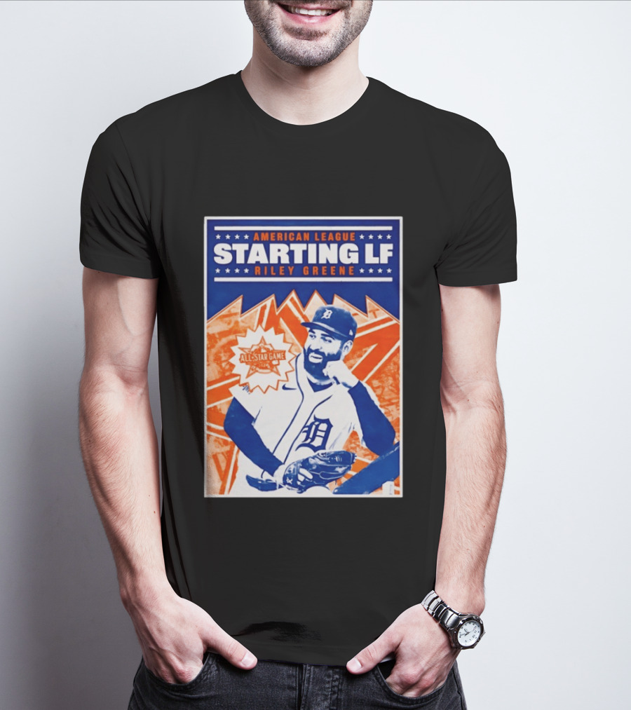 American League Starting LF Riley Greene 2024 All Star Game T-Shirt