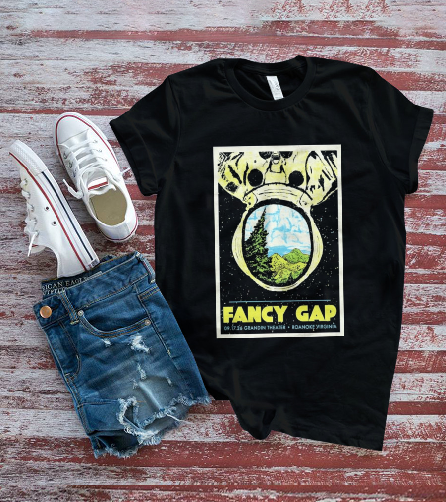 Fancy Gap 09.17.26 Grandin Theater Roanoke Virginia Astronaut Scenic Vista T-Shirt